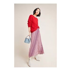 Anthropologie Maeve Hildi Midi Skirt